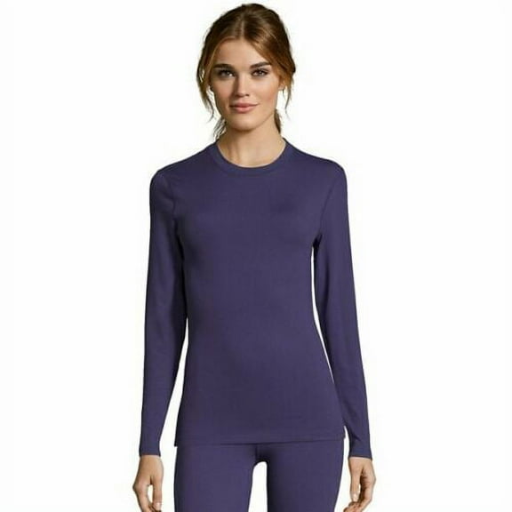 Hanes Ladies 4-way Stretch Base Layer Crew Top
