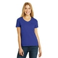 Hanes Ladies ComfortSoft 100% Cotton V-Neck T-Shirt, Feminine Fit ...