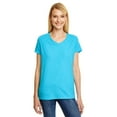 thumbnail image 1 of Hanes Ladies' X-Temp Tri-Blend V-Neck Tee, 1 of 2