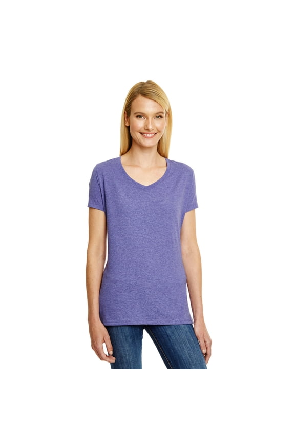 Ladies' X-Temp Triblend V-Neck T-Shirt - 42VT