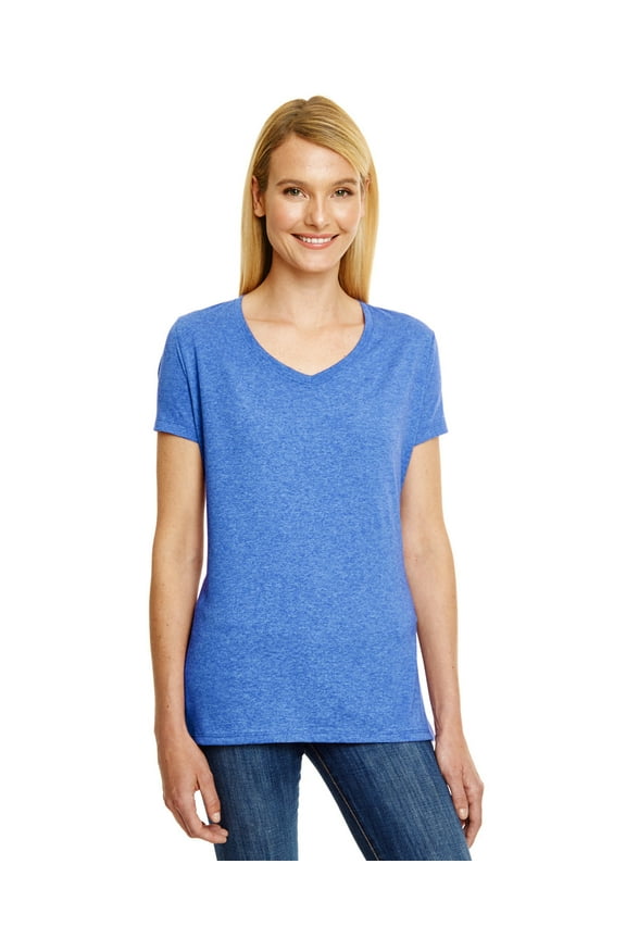 Ladies' X-Temp Triblend V-Neck T-Shirt - 42VT