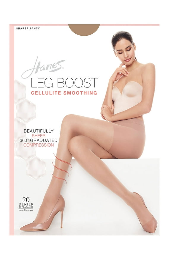 Leg Boost Cellulite Smoothing Pantyhose Barely There AB Women's