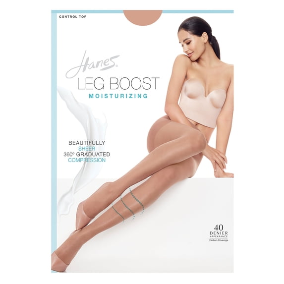 Hanes Leg Boost Moisturizing Pantyhose Little Color AB Women's