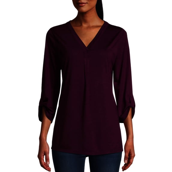 Hanes Lightweight Rolled Sleeve Top (Women's)