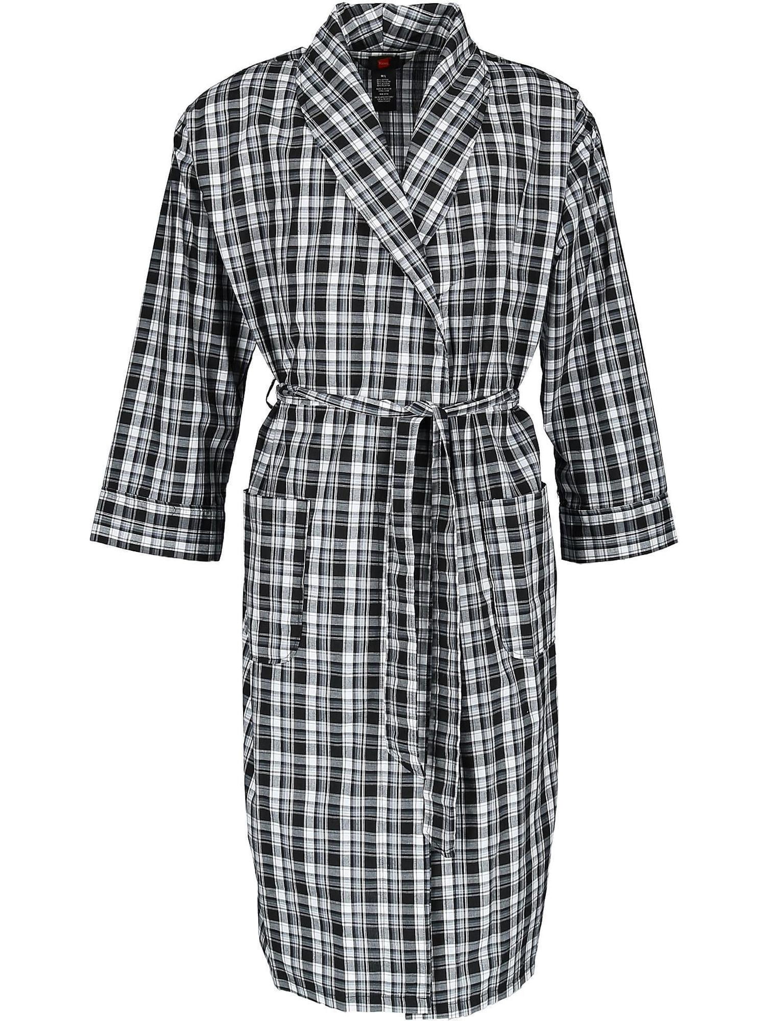 Simple Robe Men Cloth Hanes Lightweight Woven Broadcloth Robe (Men) - Walmart.com