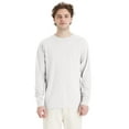 thumbnail image 1 of Hanes Unisex Garment Dyed Long Sleeve Cotton T-Shirt White 3XL, 1 of 7