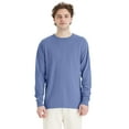 thumbnail image 1 of Hanes Long Sleeve Cotton T-Shirt Unisex Garment Dyed Tee Crewneck Cotton, 1 of 7