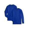 thumbnail image 1 of Hanes Long Sleeve Men T-Shirt 2-Pack Beefy-T Crewneck Soft Cotton Full Cut S-3XL, 1 of 3