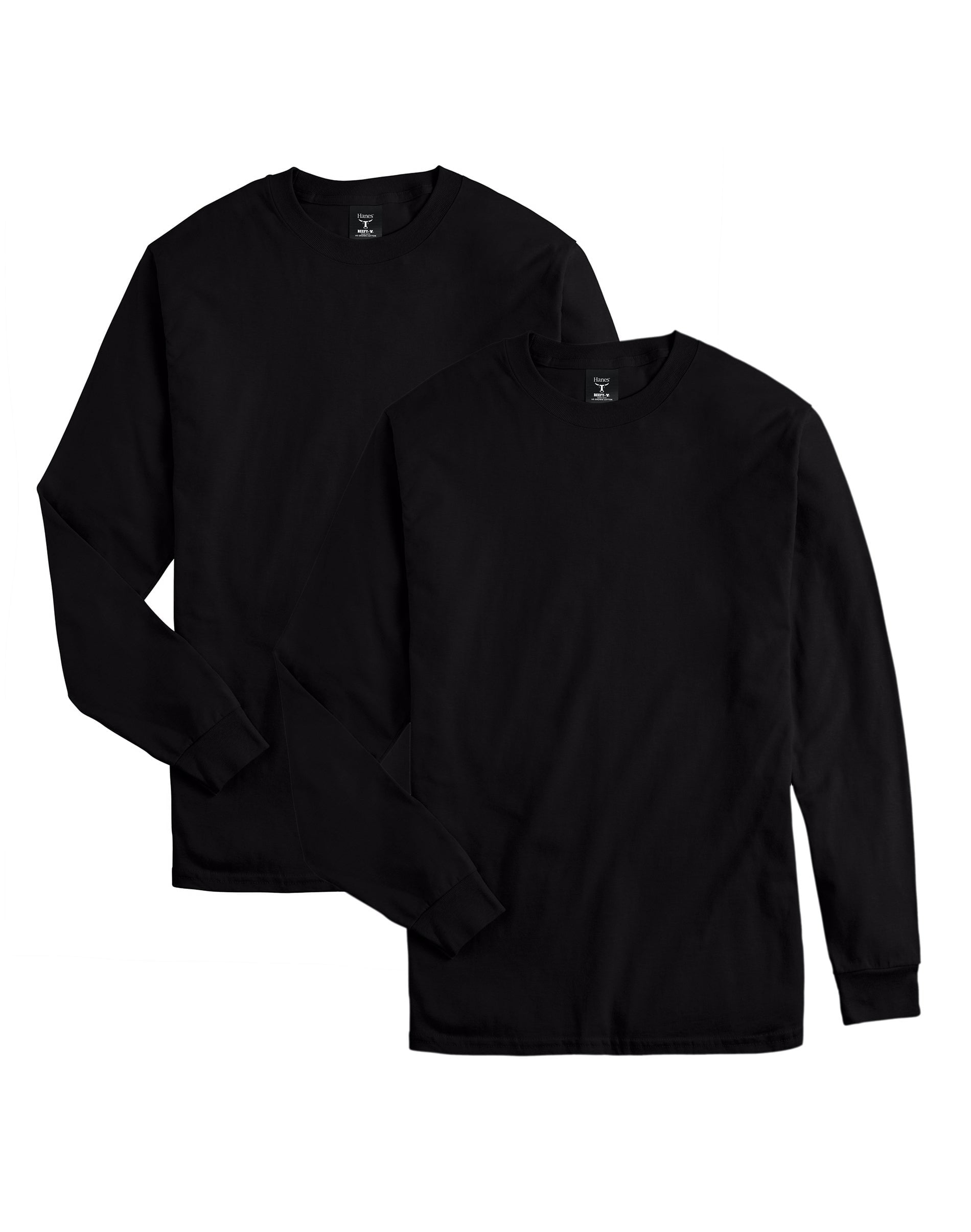 Hanes-Long-Sleeve-Men-T-Shirt-