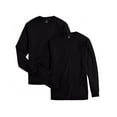 thumbnail image 1 of Hanes Long Sleeve Men T-Shirt 2-Pack Beefy-T Crewneck Soft Cotton Full Cut S-3XL, 1 of 3