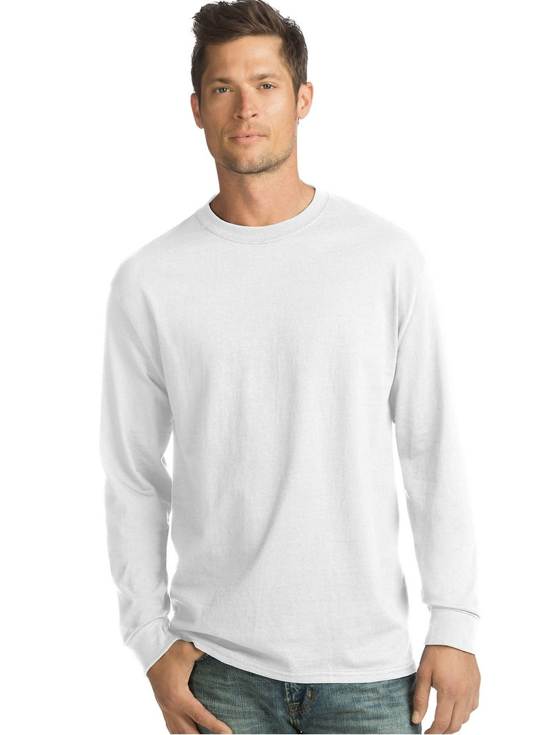 Hanes Men's ComfortSoft Long-Sleeve T-Shirt, 100% Cotton
