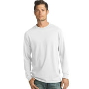 Hanes Long-Sleeve T-Shirt 4-Pack Tee ComfortSoft Men's 100% Cotton Heavyweight