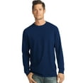 thumbnail image 1 of Hanes Long-Sleeve T-Shirt 4-Pack Tee ComfortSoft Men's 100% Cotton Heavyweight, 1 of 5