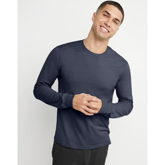 Hanes Long Sleeve T-Shirt Originals Men's Cotton Crewneck Lightweight US Cotton