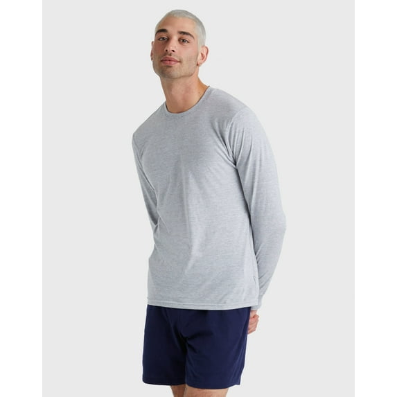Hanes Long Sleeve T-Shirt Originals Men's Cotton Crewneck Lightweight US Cotton