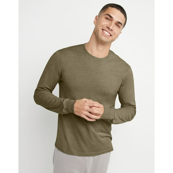Hanes Long Sleeve T-Shirt Originals Men's Cotton Crewneck Lightweight US Cotton