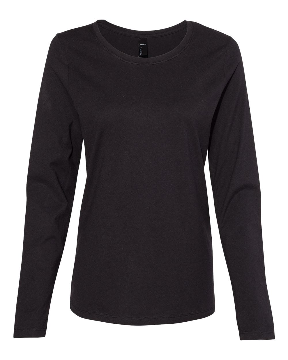 Hanes - MMF - Nano-T® Women’s Long Sleeve Scoopneck T-Shirt - Walmart.com