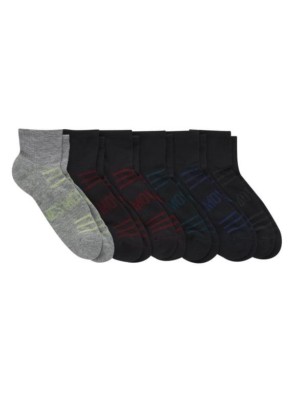 MOVES Men's Ankle Socks, 6-12, 6-Pairs