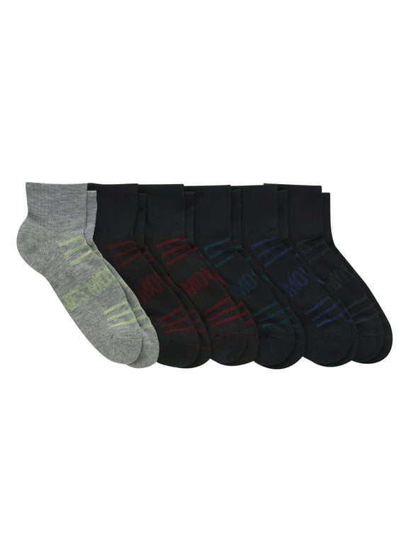 MOVES Men's Ankle Socks, 6-12, 6-Pairs