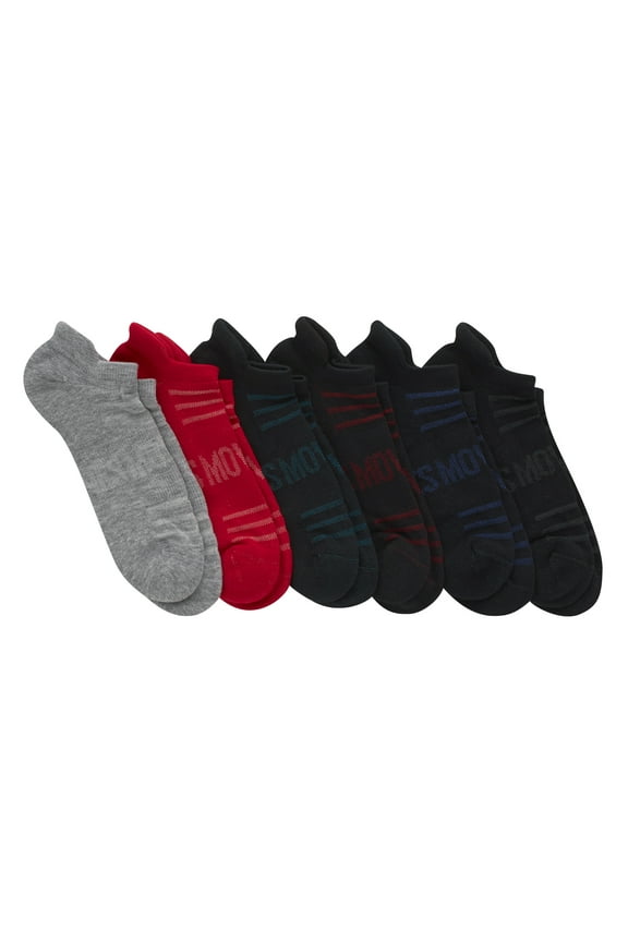 MOVES Men's Heel Shield Socks, 6-12, 6-Pairs