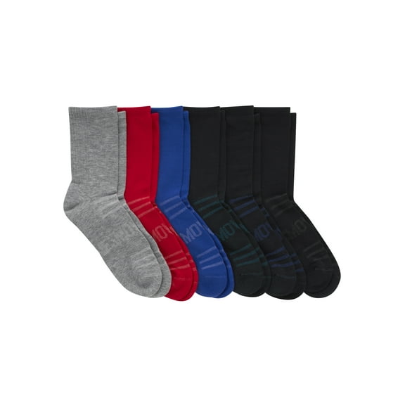 Hanes MOVES Men's Mid Crew Socks, 6-12, 6-Pairs