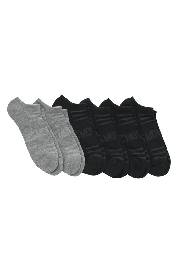 MOVES Men's No Show Socks, 6-12, 6-Pairs