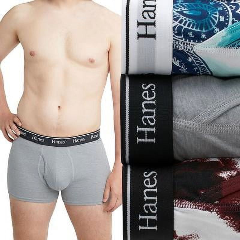Hanes MULTI Men's Originals Ultimate 3-Pack Trunks, US X-Large
