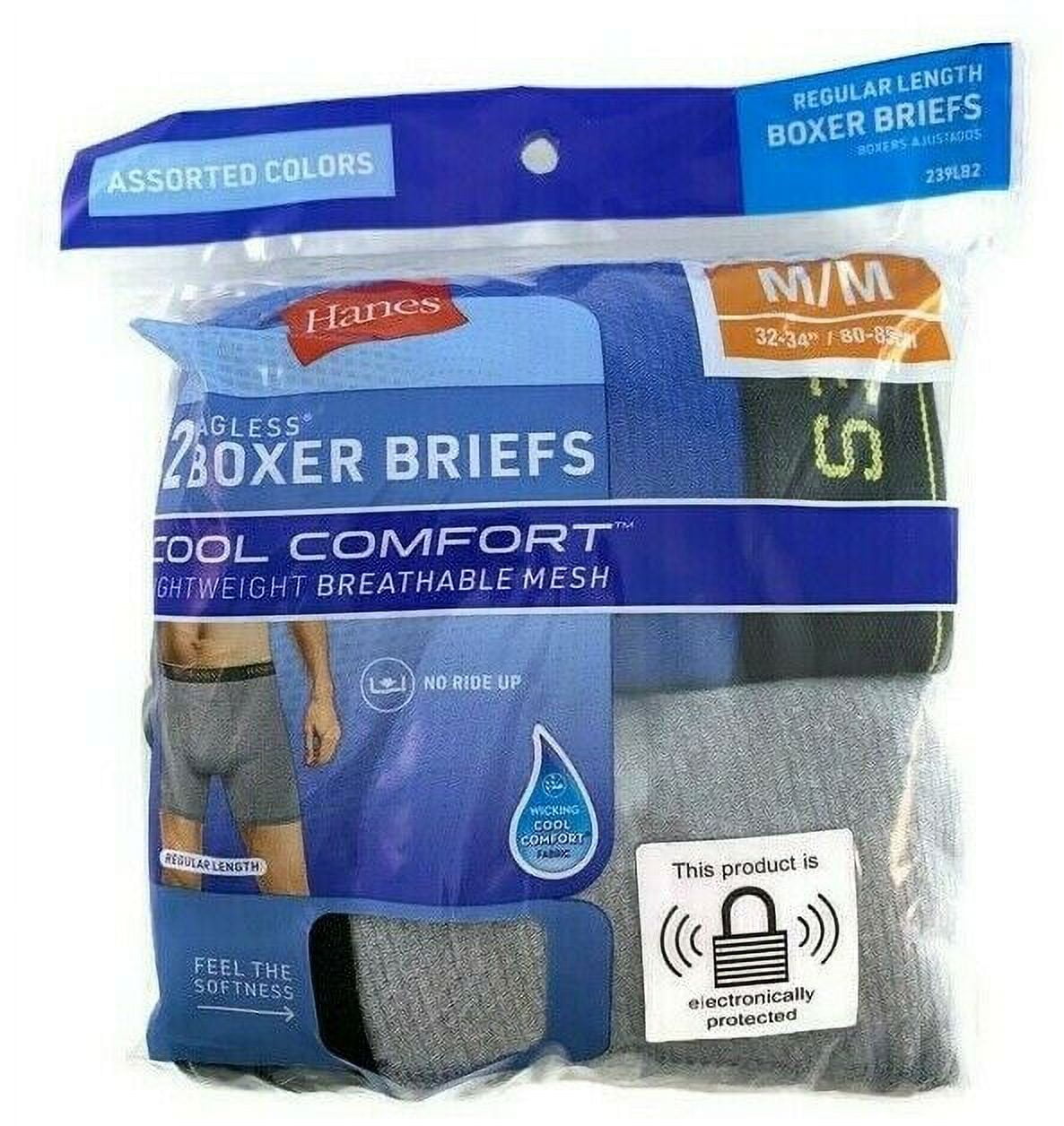 Hanes Men 2 Pack Boxer Cool Comfort Boxer Briefs