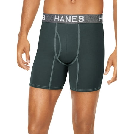 Hanes Men 4 Pack Boxer Briefs Comfort Flex Fit Ultra Soft Cotton/Modal Ultimate