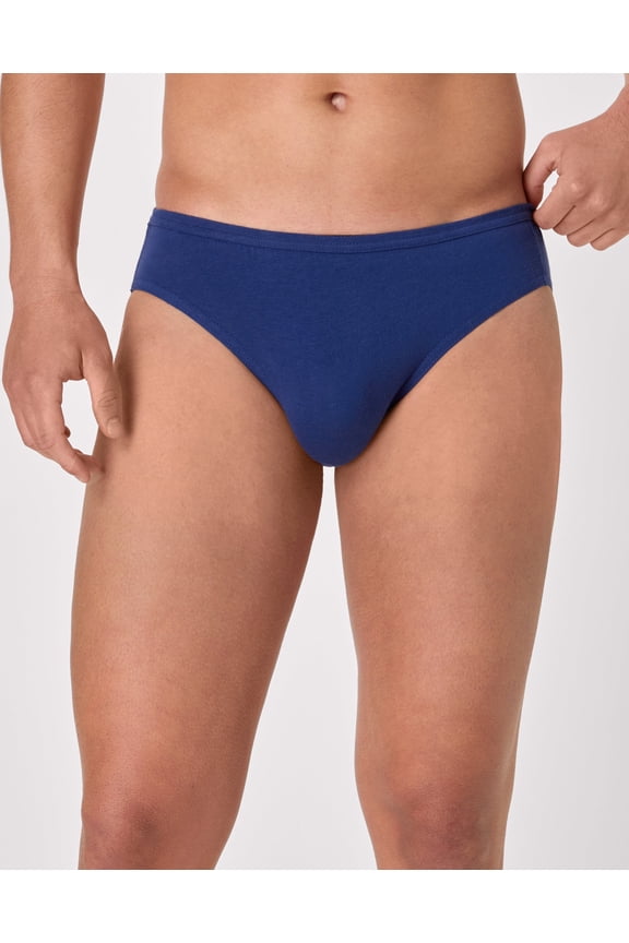Men's Bikini Underwear, Ultra Soft Cotton Stretch, 6-Pack Assorted S