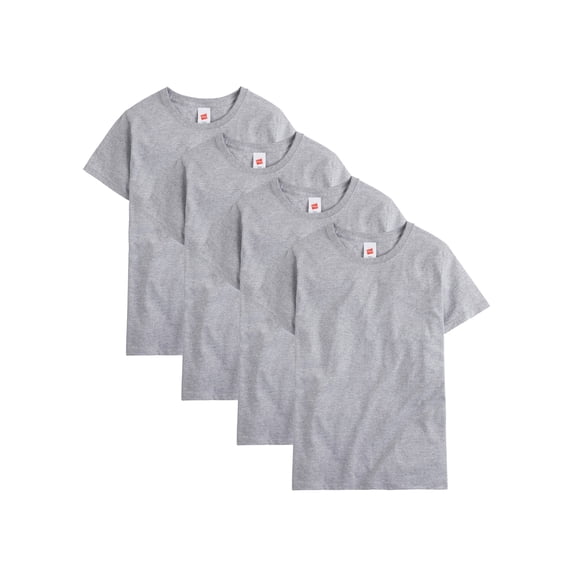 Hanes Men Crew neck T-Shirt 4-Pack ComfortSoft 100% Cotton Heavyweight Tee Plain