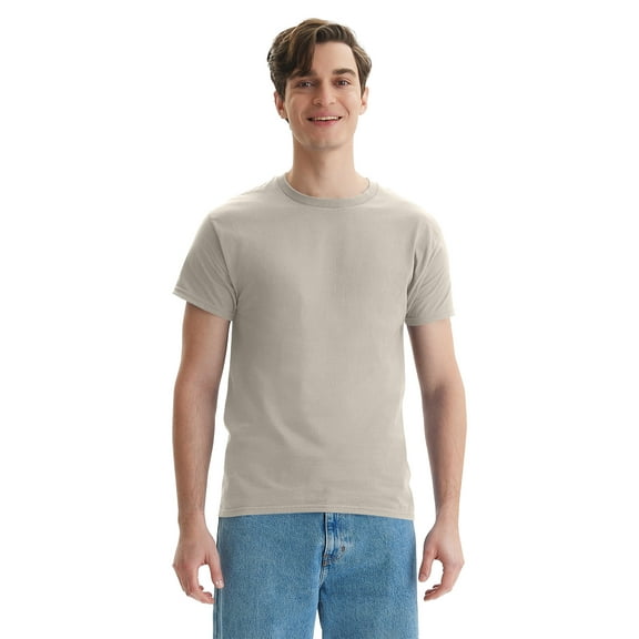 Hanes Men Crew neck T-Shirt 4-Pack ComfortSoft 100% Cotton Heavyweight Tee Plain