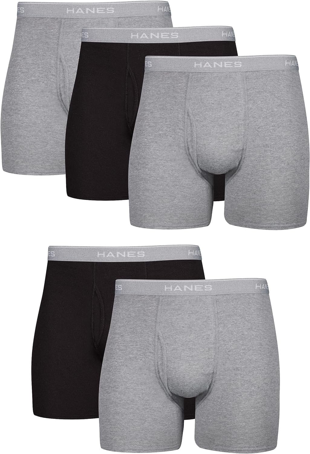 Hanes Men Hanes Boxer Briefs, Cool Dri Moisture-Wicking Underwear, Cotton  No-Ride-up for Men, Multi-Packs Available
