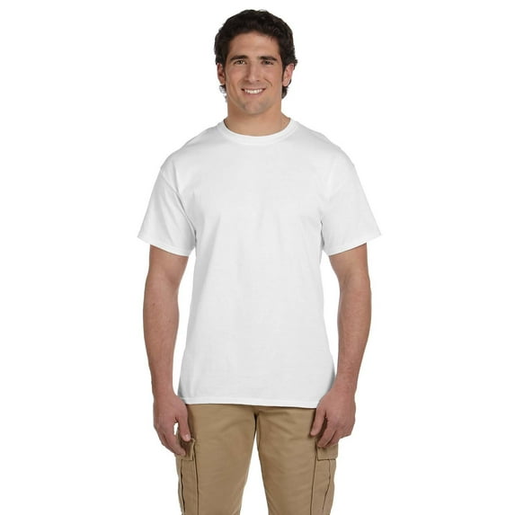 Hanes Mens ComfortBlend® EcoSmart® Crewneck T-Shirt (Pack of 6) 6 White