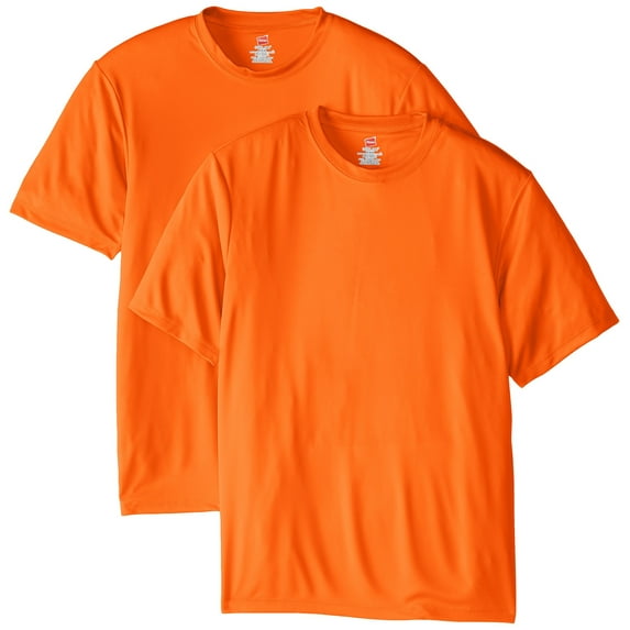 Hanes Men Short Sleeve Cool Dri T-Shirt UPF, Pack of 2