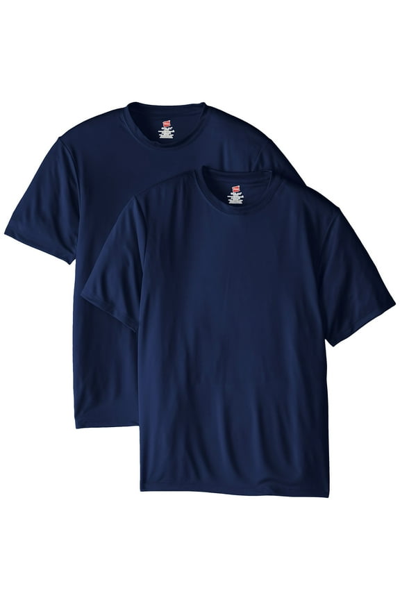 Men Short Sleeve Cool Dri T-Shirt UPF, Pack of 2