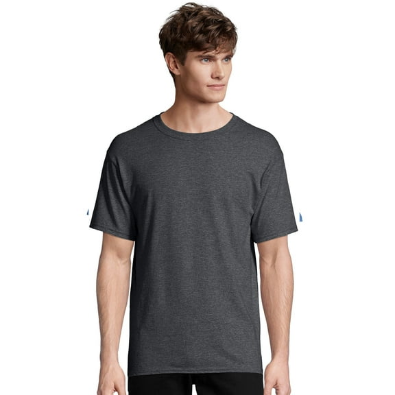 Hanes Men Short Sleeve T-Shirt 100% Cotton Tagless ComfortSoft Crew tee Heavy Soft S-3XL 5280