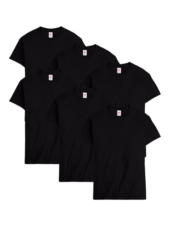 Men T-Shirt 6Pack Short Sleeve Tee Crewneck Midweight Essentials Authentic