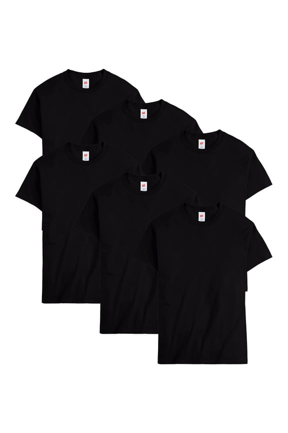Men T-Shirt 6Pack Short Sleeve Tee Crewneck Midweight Essentials Authentic