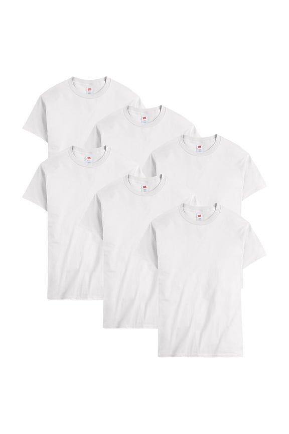 Men T-Shirt 6Pack Short Sleeve Tee Crewneck Midweight Essentials Authentic