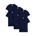 thumbnail image 1 of Hanes Men T-Shirt 6Pack Short Sleeve Tee Crewneck Midweight Essentials Authentic, 1 of 6