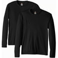 thumbnail image 1 of Hanes Men Two Pack Long-Sleeve Cool Dri T-Shirts, Pack of 2, 1 of 1