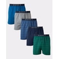 thumbnail image 1 of Hanes Knit Boxers 5 Pack Classics Men's TAGLESS ComfortSoft  Comfort Flex  Underwear, 1 of 7