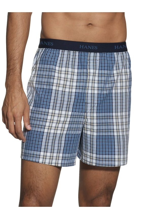 Mens Boxer 5 Pack Classics Comfort Flex Cotton Waistband Underwear TAGLESS