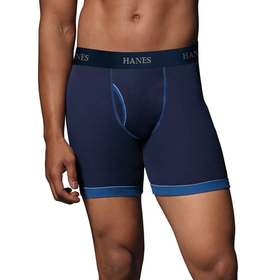 Hanes Boxer Briefs Mens 5-Pack Ultimate Comfort Flex No Ride Up Premium Cotton