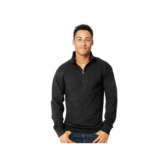Hanes Men's 1/4 Zip Long-Sleeve T-Shirt, Style O5944