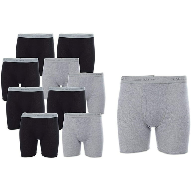 Hanes Men's Cool Dri Tagless Boxer Briefs With Comfort Flex Waistband, XL,  6 Pack - Black/Gray, L : Buy Online at Best Price in KSA - Souq is now  : Fashion