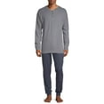 thumbnail image 1 of Hanes Men's 1901 Henley and Jogger Pant Lounge Set, 1 of 6