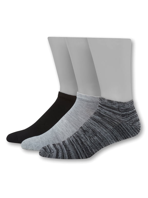 Men's 1901 Heritage Half Cushion Low Cut Socks 3-Pack Gray/Gray/Black 6-12
