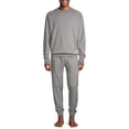 thumbnail image 1 of Hanes Men's 1901 Raglan Crew Top and Jogger Pant Lounge Set, 1 of 6